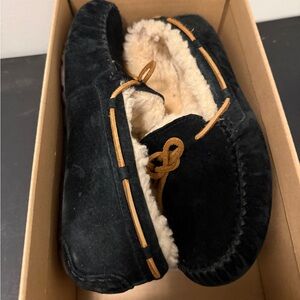 UGG Black Dakota Moccasin Slippers